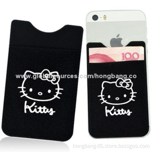 Sticky Mobile Phone Wallets, Easy-to-stick and Remove